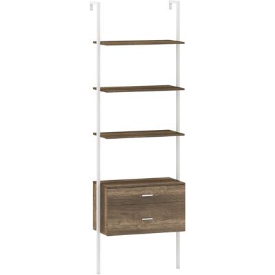 CostwayBibliothèque Étagère à 6 Niveaux avec 2 Tiroirs 184 cm de Haut Étagère Murale avec Cadre en Métal Meuble de Rangement Moderne Ouvert Gris - Publicité CostwayBibliothèque Étagère à 6 Niveaux avec 2 Tiroirs 184 cm de Haut Étagère Murale avec Cadre en Métal Meuble de Rangement Moderne Ouvert Gris - Publicité