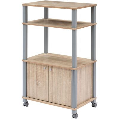 CostwayEtagère de Rangement Roulante Chariot de Cuisine Roulant pour Micro-ondes en Mdf 60x395x93-975cm Marron - Publicité CostwayEtagère de Rangement Roulante Chariot de Cuisine Roulant pour Micro-ondes en Mdf 60x395x93-975cm Marron - Publicité