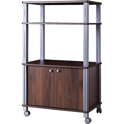 CostwayEtagère de Rangement Roulante Chariot de Cuisine Roulant pour Micro-ondes en Mdf 60x395x93-975cm Brun - Publicité CostwayEtagère de Rangement Roulante Chariot de Cuisine Roulant pour Micro-ondes en Mdf 60x395x93-975cm Brun - Publicité