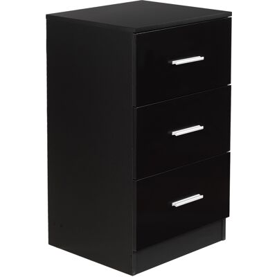 Costway Armoire de Rangement Noire à 3 Tiroirs - Armoire de Rangement - Publicité Costway Armoire de Rangement Noire à 3 Tiroirs - Armoire de Rangement - Publicité