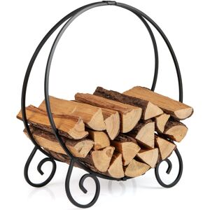 CostwayPorte-Bûches de 59cm Anneau pour Bûches Pliable pour Intérieur et Extérieur Support Rond à Bois de Chauffage en Métal Charge Max. 270kg Noir - Publicité CostwayPorte-Bûches de 59cm Anneau pour Bûches Pliable pour Intérieur et Extérieur Support Rond à Bois de Chauffage en Métal Charge Max. 270kg Noir - Publicité