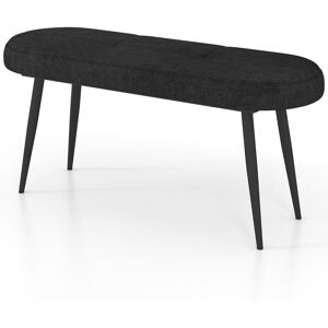 CostwayBanc Ottoman de 113cm Banc Rembourré de Fin de Lit avec Coussin en Mousse Pieds Métalliques Capacité de Charge de 300kg Noir - Publicité CostwayBanc Ottoman de 113cm Banc Rembourré de Fin de Lit avec Coussin en Mousse Pieds Métalliques Capacité de Charge de 300kg Noir - Publicité