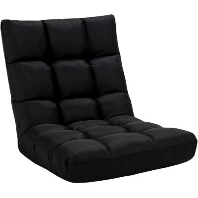 CostwayChaise de Jeu en Velours avec Dossier Réglable à 14 Positions Rembourrage en Éponge Épaisse Chaise Longue Moelleuse Noir - Publicité CostwayChaise de Jeu en Velours avec Dossier Réglable à 14 Positions Rembourrage en Éponge Épaisse Chaise Longue Moelleuse Noir - Publicité