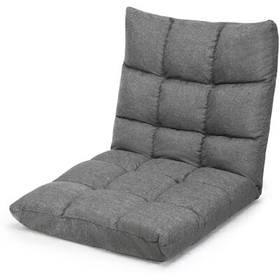 CostwayChaise de Méditation Canapé-Lit Pliable avec 14 Positions Réglables 47,5 x 55,5 x 56CM Gris - Publicité CostwayChaise de Méditation Canapé-Lit Pliable avec 14 Positions Réglables 47,5 x 55,5 x 56CM Gris - Publicité