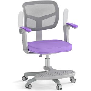 CostwayChaise de Bureau pour Enfants Chaise d'Étude avec Hauteur Réglable Accoudoirs Repose-pieds et Roulettes Universelles pour 3-15 Ans Violet - Publicité CostwayChaise de Bureau pour Enfants Chaise d'Étude avec Hauteur Réglable Accoudoirs Repose-pieds et Roulettes Universelles pour 3-15 Ans Violet - Publicité