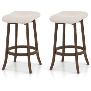 CostwayEnsemble de Tabourets de Bar Pivotants Tabourets sans Dossier de 74 cm avec Siège Rembourrée et Pieds en Bois Massif Chaises Hautes Marron - Publicité CostwayEnsemble de Tabourets de Bar Pivotants Tabourets sans Dossier de 74 cm avec Siège Rembourrée et Pieds en Bois Massif Chaises Hautes Marron - Publicité