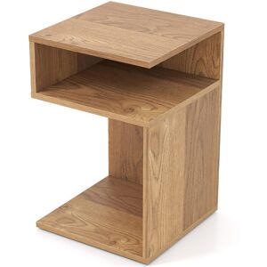 CostwayTable d'appoint en Forme de S avec 2 Compartiments Ouverts Table de Nuit Moderne 3 Niveaux Table Basse Naturel - Publicité CostwayTable d'appoint en Forme de S avec 2 Compartiments Ouverts Table de Nuit Moderne 3 Niveaux Table Basse Naturel - Publicité