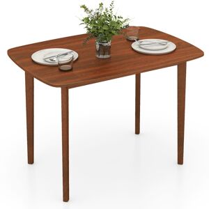 CostwayTable à Manger 110 CM pour 2-4 Personnes Table de Cuisine Rectangulaire avec Pieds en Bois de Caoutchouc Solides Charge 90 KG Noyer - Publicité CostwayTable à Manger 110 CM pour 2-4 Personnes Table de Cuisine Rectangulaire avec Pieds en Bois de Caoutchouc Solides Charge 90 KG Noyer - Publicité