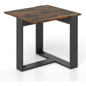 CostwayTable Basse Table d'Appoint Carrée Table de Chevet Industrielle pour Petits Espaces Table d'Appoint Marron - Publicité CostwayTable Basse Table d'Appoint Carrée Table de Chevet Industrielle pour Petits Espaces Table d'Appoint Marron - Publicité