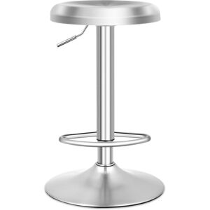 CostwayTabouret de Bar Rond et Pivotant avec Repose-pieds Hauteur Réglable Base Non Marquante Tabouret à Hauteur de Comptoir Argent - Publicité CostwayTabouret de Bar Rond et Pivotant avec Repose-pieds Hauteur Réglable Base Non Marquante Tabouret à Hauteur de Comptoir Argent - Publicité