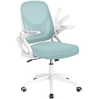 CostwayChaise de Bureau Ergonomique en Résille avec Soutien Lombaire et Accoudoirs Relevables Conception Pivotante et Réglable en Hauteur Bleu - Publicité CostwayChaise de Bureau Ergonomique en Résille avec Soutien Lombaire et Accoudoirs Relevables Conception Pivotante et Réglable en Hauteur Bleu - Publicité