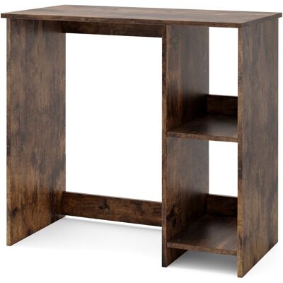 CostwayBureau d'Ordinateur Table de Travail pour Petit Espace avec 2 Compartiments Bureau Informatique 40 x 80 x74 cm Café - Publicité CostwayBureau d'Ordinateur Table de Travail pour Petit Espace avec 2 Compartiments Bureau Informatique 40 x 80 x74 cm Café - Publicité