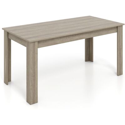 Costway - 160 cm - Noir - Rectangulaire - Table à manger - Publicité Costway - 160 cm - Noir - Rectangulaire - Table à manger - Publicité
