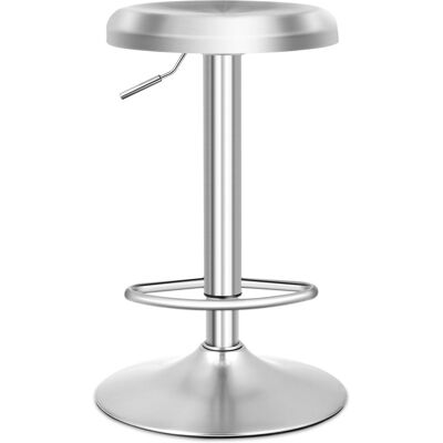 CostwayTabouret de Bar Rond et Pivotant avec Repose-pieds Hauteur Réglable Base Non Marquante Tabouret à Hauteur de Comptoir Argent - Publicité CostwayTabouret de Bar Rond et Pivotant avec Repose-pieds Hauteur Réglable Base Non Marquante Tabouret à Hauteur de Comptoir Argent - Publicité