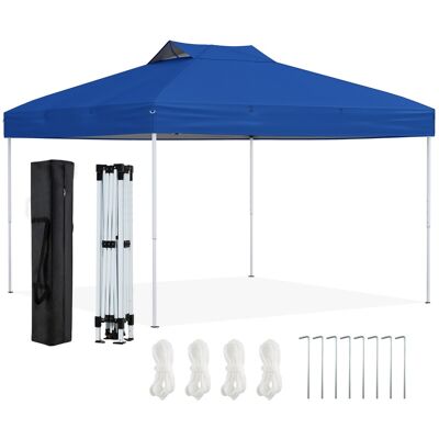 CostwayTonnelle de Jardin Pop-up 295x295CM Tente Réception Pliant avec Verrouillage Central à Un Clic Sac de Transport Portable Bleu - Publicité CostwayTonnelle de Jardin Pop-up 295x295CM Tente Réception Pliant avec Verrouillage Central à Un Clic Sac de Transport Portable Bleu - Publicité