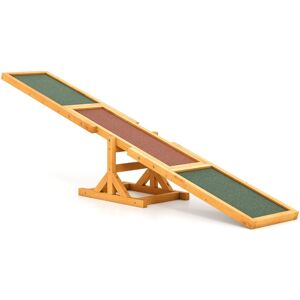 CostwayBascule d'agilité pour Chiens en Bois Ensemble de Jeu & Exercice pour Chiens Jouet de Course Équipement d'Entraînement d'Équilibre Jaune - Publicité CostwayBascule d'agilité pour Chiens en Bois Ensemble de Jeu & Exercice pour Chiens Jouet de Course Équipement d'Entraînement d'Équilibre Jaune - Publicité