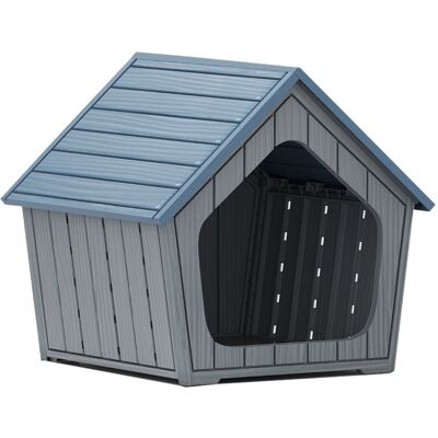CostwayMaison en Plastique Imperméable pour Chat Condo Intérieur et Extérieur avec Aérations & Toit en Pente Abri pour Animaux Bleu - Publicité CostwayMaison en Plastique Imperméable pour Chat Condo Intérieur et Extérieur avec Aérations & Toit en Pente Abri pour Animaux Bleu - Publicité