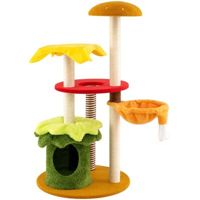 CostwayArbre à Chat Moderne Tour à Chatons à Plusieurs Niveaux avec Hamac Condo Perchoir Griffoirs en Sisal Coussins Moelleux Jouet Suspendu Coloré - Publicité CostwayArbre à Chat Moderne Tour à Chatons à Plusieurs Niveaux avec Hamac Condo Perchoir Griffoirs en Sisal Coussins Moelleux Jouet Suspendu Coloré - Publicité