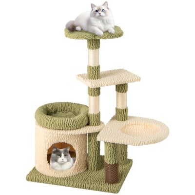 Costway - Arbre à Chat 97 cm - Vert et Blanc - Cat Tree - Publicité Costway - Arbre à Chat 97 cm - Vert et Blanc - Cat Tree - Publicité