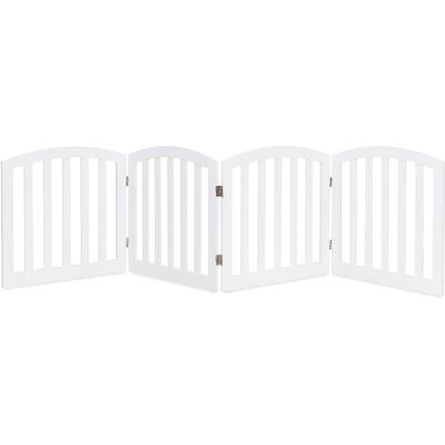 Costway Barrière pour Animaux Blanc - Pliable, Réglable, Résistante - Barrière de Sécurité pour Animaux - Publicité Costway Barrière pour Animaux Blanc - Pliable, Réglable, Résistante - Barrière de Sécurité pour Animaux - Publicité