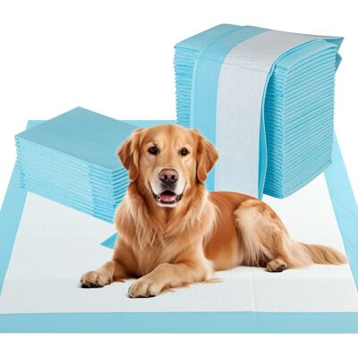 CostwayTapis d'Apprentissage pour Chiens et Chiots 80 x 80 CM (300 Unités) Tapis pour Animaux de Compagnie à 6 Couches à l'Épreuve des Fuites Bleu - Publicité CostwayTapis d'Apprentissage pour Chiens et Chiots 80 x 80 CM (300 Unités) Tapis pour Animaux de Compagnie à 6 Couches à l'Épreuve des Fuites Bleu - Publicité