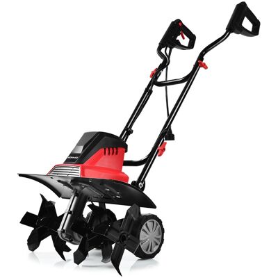 CostwayMotobineuse Motoculteur Électrique 1500W Profondeur Travail 22CM Largeur 43CM avec Poignée Pliable Roues Réglables 6 Lames - Publicité CostwayMotobineuse Motoculteur Électrique 1500W Profondeur Travail 22CM Largeur 43CM avec Poignée Pliable Roues Réglables 6 Lames - Publicité