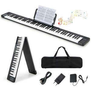 CostwayPiano Numérique Pliable à 88 Touches avec Fonction Bluetooth MIDI Clavier Électronique Portable avec Pédale de Sustain Sac de Transport - Publicité CostwayPiano Numérique Pliable à 88 Touches avec Fonction Bluetooth MIDI Clavier Électronique Portable avec Pédale de Sustain Sac de Transport - Publicité