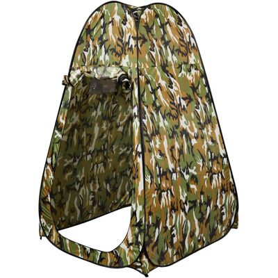 CostwayTente de Toilette Tente de Douche Portable Pliable en Polyester de Haute Qualité avec Sac de Transport 120x120x190cm Camouflage - Publicité CostwayTente de Toilette Tente de Douche Portable Pliable en Polyester de Haute Qualité avec Sac de Transport 120x120x190cm Camouflage - Publicité