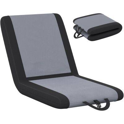 CostwayCoussin de Siège Siège de Stade Rembourré Support Dorsal et 6 Positions d'Inclinaison Chaise Pliable avec Poignée de Transport Gris - Publicité CostwayCoussin de Siège Siège de Stade Rembourré Support Dorsal et 6 Positions d'Inclinaison Chaise Pliable avec Poignée de Transport Gris - Publicité