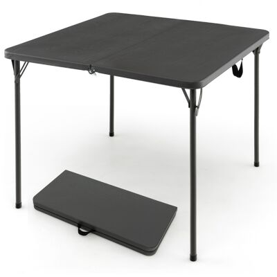 CostwayTable de Camping Pliante Table de Pique-Nique Portable avec Plateau en HDPE Résistant aux Intempéries et Cadre en Métal Antirouille Gris - Publicité CostwayTable de Camping Pliante Table de Pique-Nique Portable avec Plateau en HDPE Résistant aux Intempéries et Cadre en Métal Antirouille Gris - Publicité