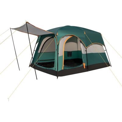 CostwayTente de Camping pour 6 Personnes avec 2 Pièces Tente Double Couchage Double Toit Bâche en Pe Fenêtres en Maille Imperméable avec Sac de Transport Vert - Publicité CostwayTente de Camping pour 6 Personnes avec 2 Pièces Tente Double Couchage Double Toit Bâche en Pe Fenêtres en Maille Imperméable avec Sac de Transport Vert - Publicité