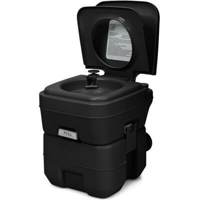 CostwayWC Chimique Portable 20L Toilette Chimique Portatif Réservoir d'eau 10L pour Camping Plein Air 36x35x42cm Noir - Publicité CostwayWC Chimique Portable 20L Toilette Chimique Portatif Réservoir d'eau 10L pour Camping Plein Air 36x35x42cm Noir - Publicité