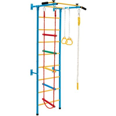 CostwayEspalier de Gymnastique Enfants Mur Escalade avec Barre de Traction Anneaux de Gym - Échelle en Tricot - Trapèze Jaune - Publicité CostwayEspalier de Gymnastique Enfants Mur Escalade avec Barre de Traction Anneaux de Gym - Échelle en Tricot - Trapèze Jaune - Publicité