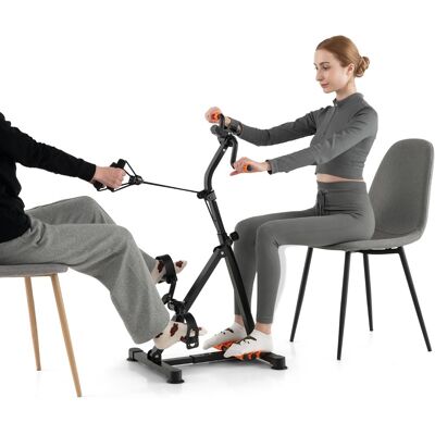 CostwayVélo D'appartement à Pédales Résistance Réglable avec Massage Affichage du Temps Décompte Calories et Distance Exercice des Jambes et Bras 4 Hauteurs - Publicité CostwayVélo D'appartement à Pédales Résistance Réglable avec Massage Affichage du Temps Décompte Calories et Distance Exercice des Jambes et Bras 4 Hauteurs - Publicité