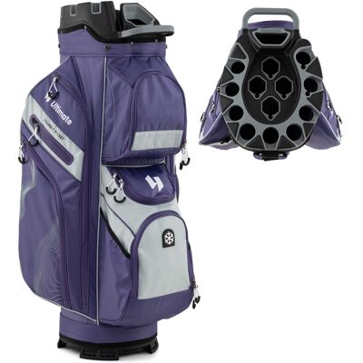 CostwaySac de Golf pour Chariot Sac de Golf Moulé avec Fermeture à Glissière et 14 Compartiments Pleine Longueur Sac de Golf Léger Violet - Publicité CostwaySac de Golf pour Chariot Sac de Golf Moulé avec Fermeture à Glissière et 14 Compartiments Pleine Longueur Sac de Golf Léger Violet - Publicité
