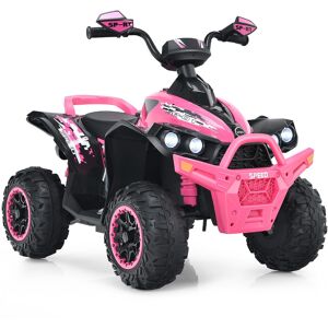 CostwayQuad Electrique pour Enfants 12V7Ah LED Musique Pédale Klaxon 3-4 km/h pour Enfants de 3 à 8 ans Rose - Publicité CostwayQuad Electrique pour Enfants 12V7Ah LED Musique Pédale Klaxon 3-4 km/h pour Enfants de 3 à 8 ans Rose - Publicité