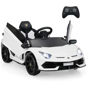 CostwayVoiture Électrique Enfant Lamborghini 12V Véhicule Électrique Avec Télécommande Suspension à Ressort Lumières LED Dès 3 Ans Blanc - Publicité CostwayVoiture Électrique Enfant Lamborghini 12V Véhicule Électrique Avec Télécommande Suspension à Ressort Lumières LED Dès 3 Ans Blanc - Publicité