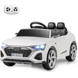 CostwayVoiture Electrique 12 V pour Enfants Sous Licence Audi SQ8 avec Télécommande Klaxon Lumières LED Musique 3 Vitesses pour 3 Ans+ Blanc - Publicité CostwayVoiture Electrique 12 V pour Enfants Sous Licence Audi SQ8 avec Télécommande Klaxon Lumières LED Musique 3 Vitesses pour 3 Ans+ Blanc - Publicité
