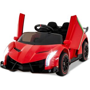 Costway12V Lamborghini Voiture Electrique Enfant avec Télécommande 2,4G Rouge - Publicité Costway12V Lamborghini Voiture Electrique Enfant avec Télécommande 2,4G Rouge - Publicité
