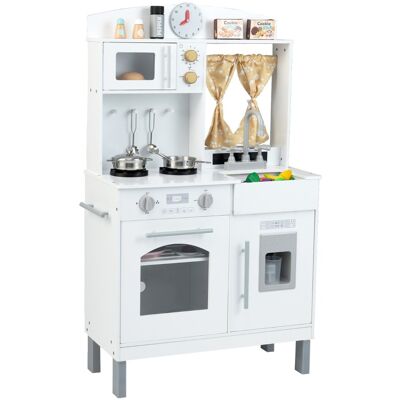 CostwayCuisine de Jeu pour Enfants avec 3 Hauteurs Réglables Micro-ondes Cuisinières Évier Four Machine à Glace & Accessoires pour 3+ Ans Blanc - Publicité CostwayCuisine de Jeu pour Enfants avec 3 Hauteurs Réglables Micro-ondes Cuisinières Évier Four Machine à Glace & Accessoires pour 3+ Ans Blanc - Publicité
