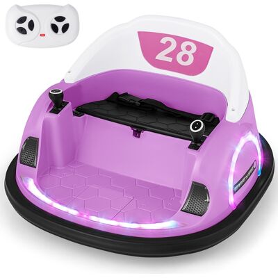 CostwayAuto-tamponneuse pour Enfants Jouet Électrique 12V à Enfourcher avec Rotation à 360° Télécommande Lumières Clignotantes Rose - Publicité CostwayAuto-tamponneuse pour Enfants Jouet Électrique 12V à Enfourcher avec Rotation à 360° Télécommande Lumières Clignotantes Rose - Publicité