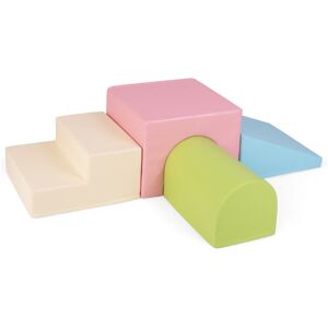 COSTWAY - Foam Block Set - Rose - Tunnel - Kids Play Set - Publicité COSTWAY - Foam Block Set - Rose - Tunnel - Kids Play Set - Publicité