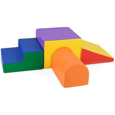 Ensemble de Jeu Costway - Blocs en Mousse, Tunnel, Toboggan, Sûr - Publicité Ensemble de Jeu Costway - Blocs en Mousse, Tunnel, Toboggan, Sûr - Publicité