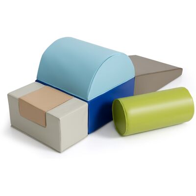 Costway6 Blocs de Construction en Mousse PU+EPE Colorée pour Bébé Jouet Educatif Développement des Capacités Motrices modèle 3 - Publicité Costway6 Blocs de Construction en Mousse PU+EPE Colorée pour Bébé Jouet Educatif Développement des Capacités Motrices modèle 3 - Publicité