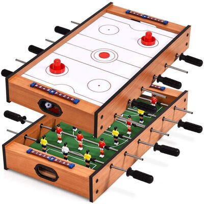 CostwayTable de Jeu Multigame 2 en 1 Jeu Football et Air Hockey Table Baby-Foot Contient Tous Les Accessoires pour Les Adultes et Les Enfants Vert - Publicité CostwayTable de Jeu Multigame 2 en 1 Jeu Football et Air Hockey Table Baby-Foot Contient Tous Les Accessoires pour Les Adultes et Les Enfants Vert - Publicité
