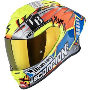 Casque moto intégral Scorpion Exo-R1 Evo II Air Aron Misano Jaune XS (53/54 cm) Unisex - Publicité Casque moto intégral Scorpion Exo-R1 Evo II Air Aron Misano Jaune XS (53/54 cm) Unisex - Publicité