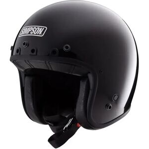 Casque moto jet Simpson Chopper Noir M (57/58 cm) Unisex - Publicité Casque moto jet Simpson Chopper Noir M (57/58 cm) Unisex - Publicité