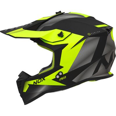 Casque moto cross Nox N633 Fusion Noir XL (61/62 cm) Unisex - Publicité Casque moto cross Nox N633 Fusion Noir XL (61/62 cm) Unisex - Publicité