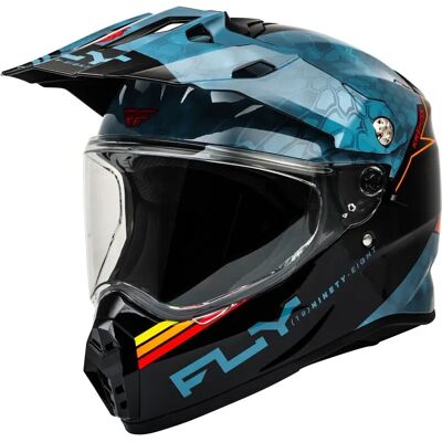 Casque moto cross Fly Racing Trekker Kryptek Bleu M (57/58 cm) Unisex - Publicité Casque moto cross Fly Racing Trekker Kryptek Bleu M (57/58 cm) Unisex - Publicité