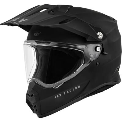 Casque moto cross Fly Racing Trekker Solid Noir M (57/58 cm) Unisex - Publicité Casque moto cross Fly Racing Trekker Solid Noir M (57/58 cm) Unisex - Publicité
